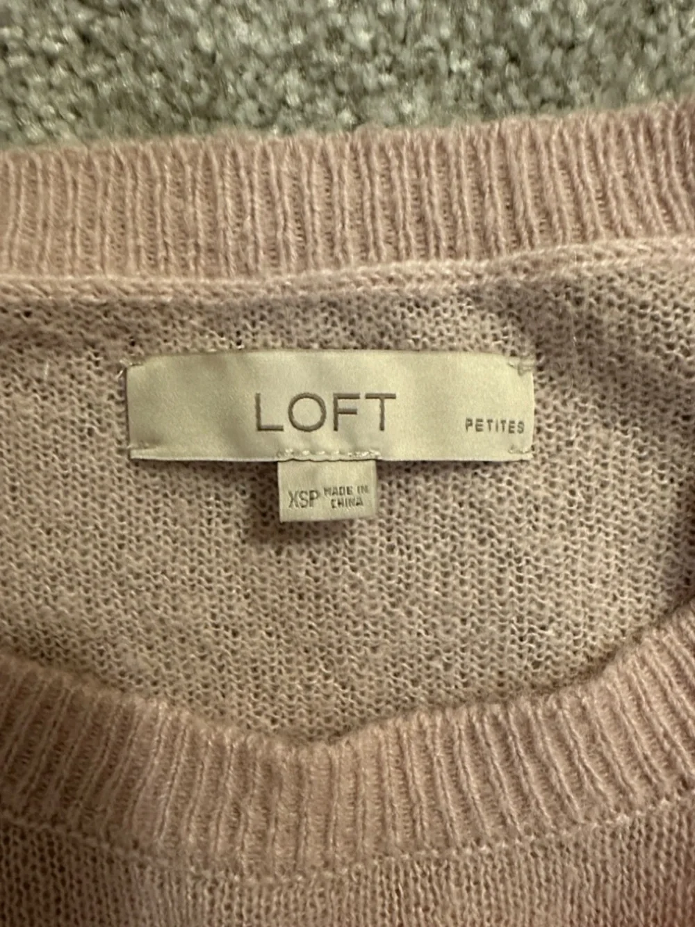 Loft Women's Striped Crewneck Sweater - Pink & Red Colorblock - Picture 3 of 7